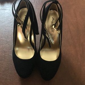 Anne michelle high heels with double ankle strap